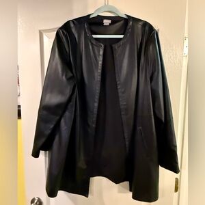 Chico’s leather like jacket